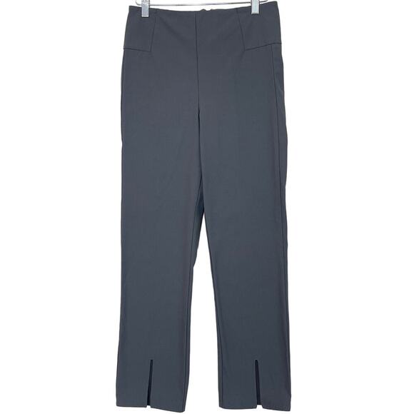 Athleta Women's Size 6 Wander Slim Green Stretch Back Zip Activewear Pants - Picture 1 of 5